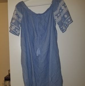 Large Blue Printed Dress - Old Navy